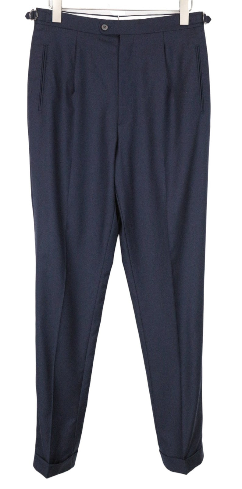 SUITSUPPLY La Spalla Men Suit UK38R Blue Slim 2-Piece Pure Wool S110 Formal