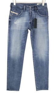 DIESEL D-Bazer 0870H Men Jeans W28/L32 Tapered Fit Cotton Stretch Washed Blue