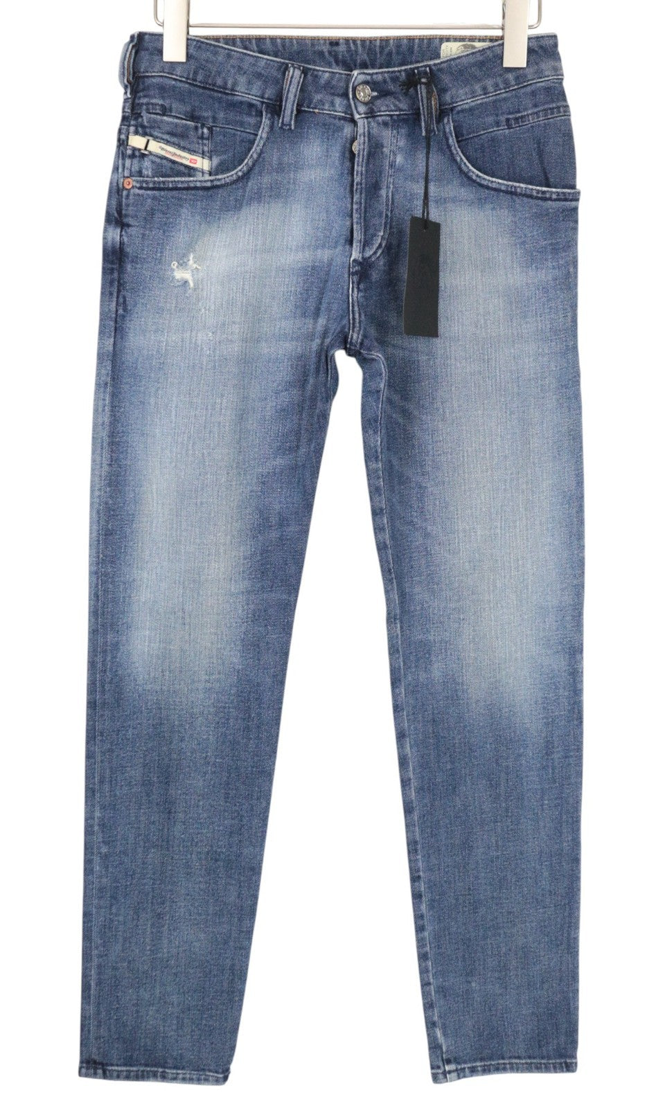 DIESEL D-Bazer 0870H Men Jeans W28/L32 Tapered Fit Cotton Stretch Washed Blue