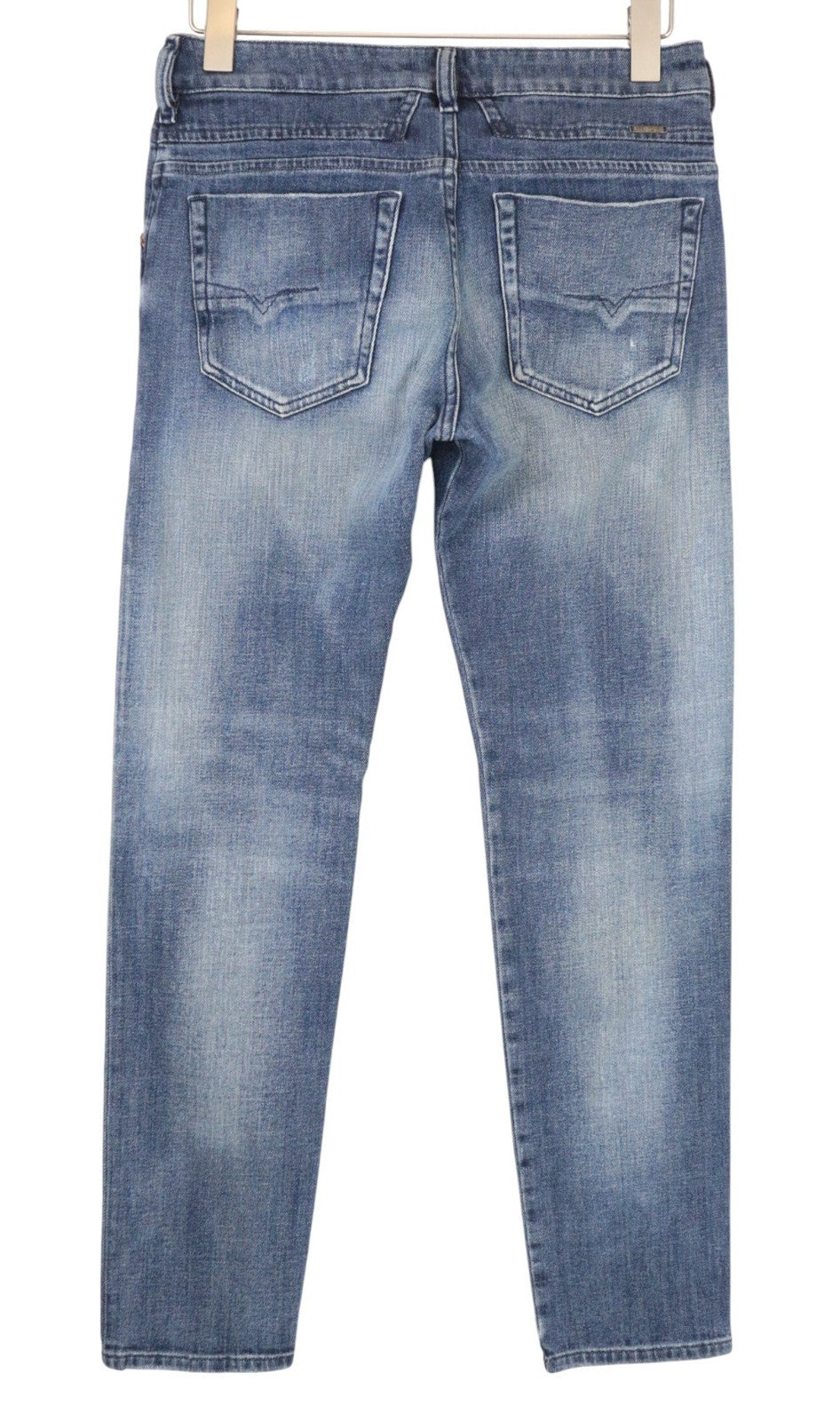 DIESEL D-Bazer 0870H Men Jeans W28/L32 Tapered Fit Cotton Stretch Washed Blue