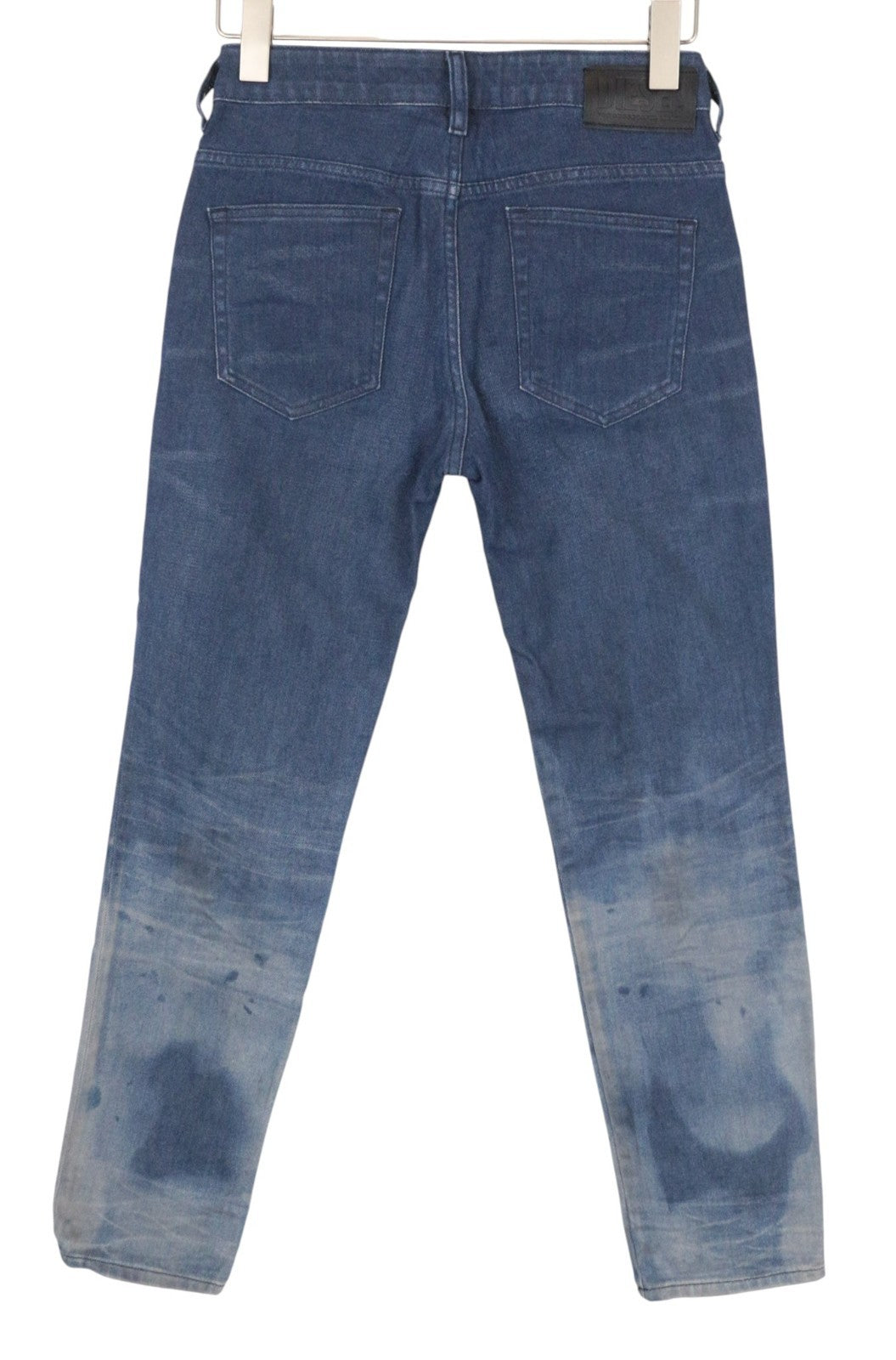 DIESEL D-Rifty 0870I Women Jeans W25/L32 Slim Blue Cotton Stretch Stained Effect