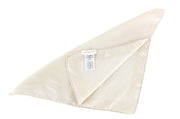 SUITSUPPLY Men Handkerchief 36 x 36 cm Beige Brown Lightweight Silk Cotton