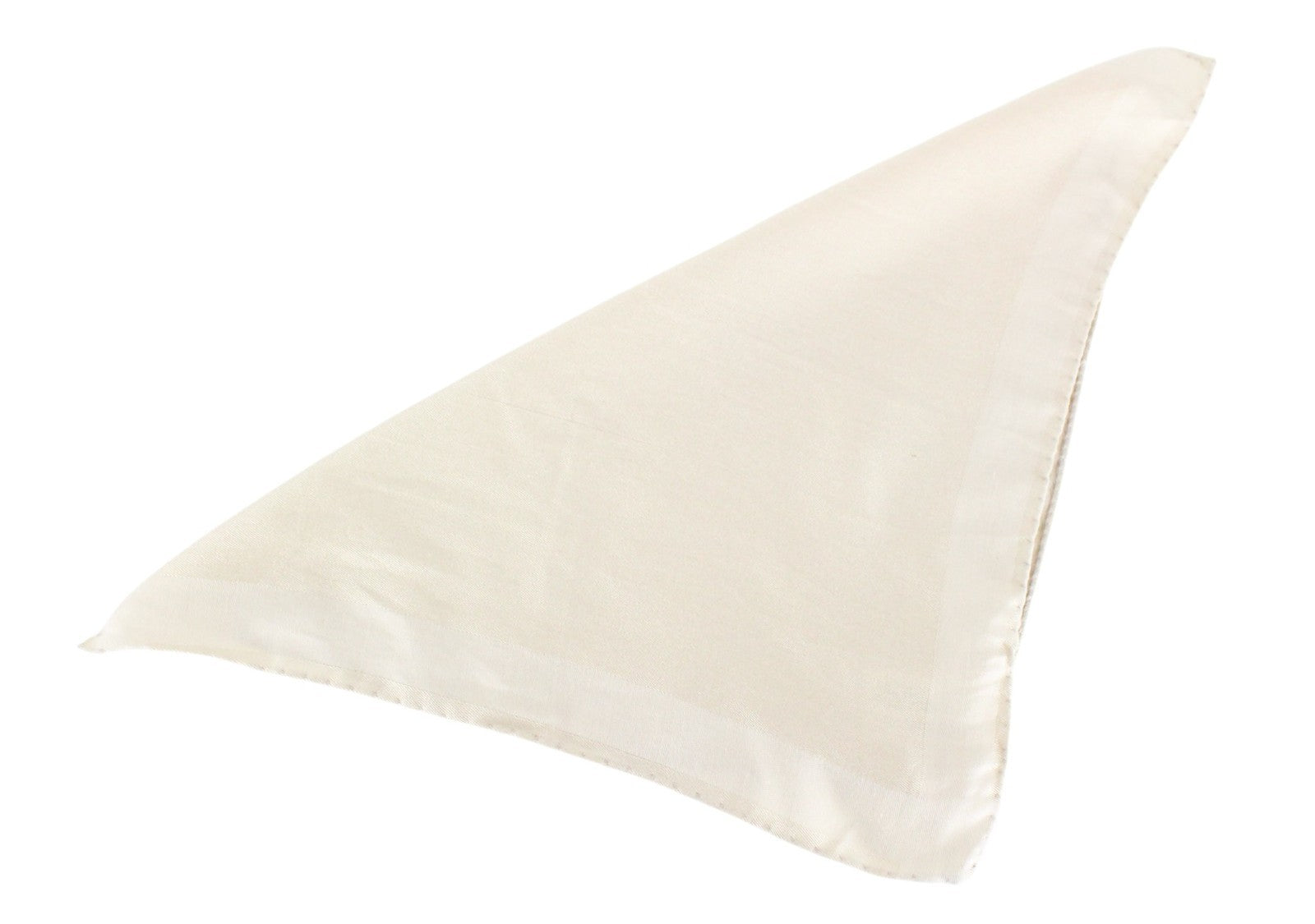 SUITSUPPLY Men Handkerchief 36 x 36 cm Beige Brown Lightweight Silk Cotton