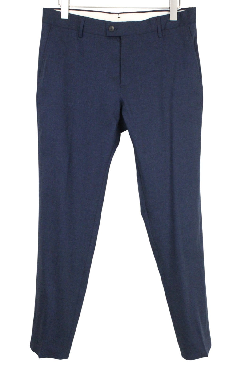 SCOTCH & SODA Atelier Men Trousers 50 W36  Dark Blue Navy Pleated Front Formal