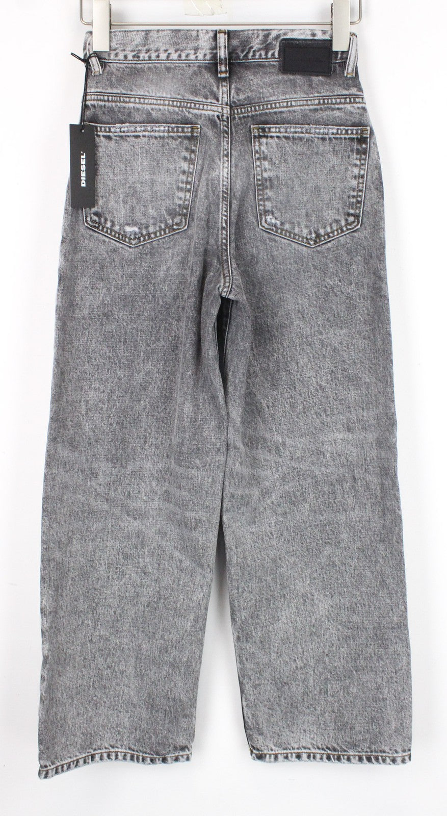 DIESEL Widee 8880X Women Jeans W24/L30 Girls Straight Fit Washed Grey Cotton