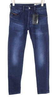 DIESEL D-Bazer 083AT Men Jeans W26/L32 Boys Tapered Washed Blue Cotton Stretch