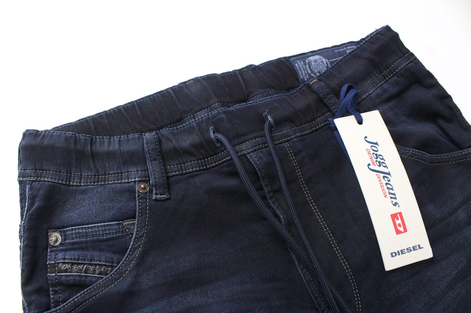 DIESEL Krooley-NE 0686F Men Jeans W26 Boys Sweat Jogg Slim Carrot Blue Stretch