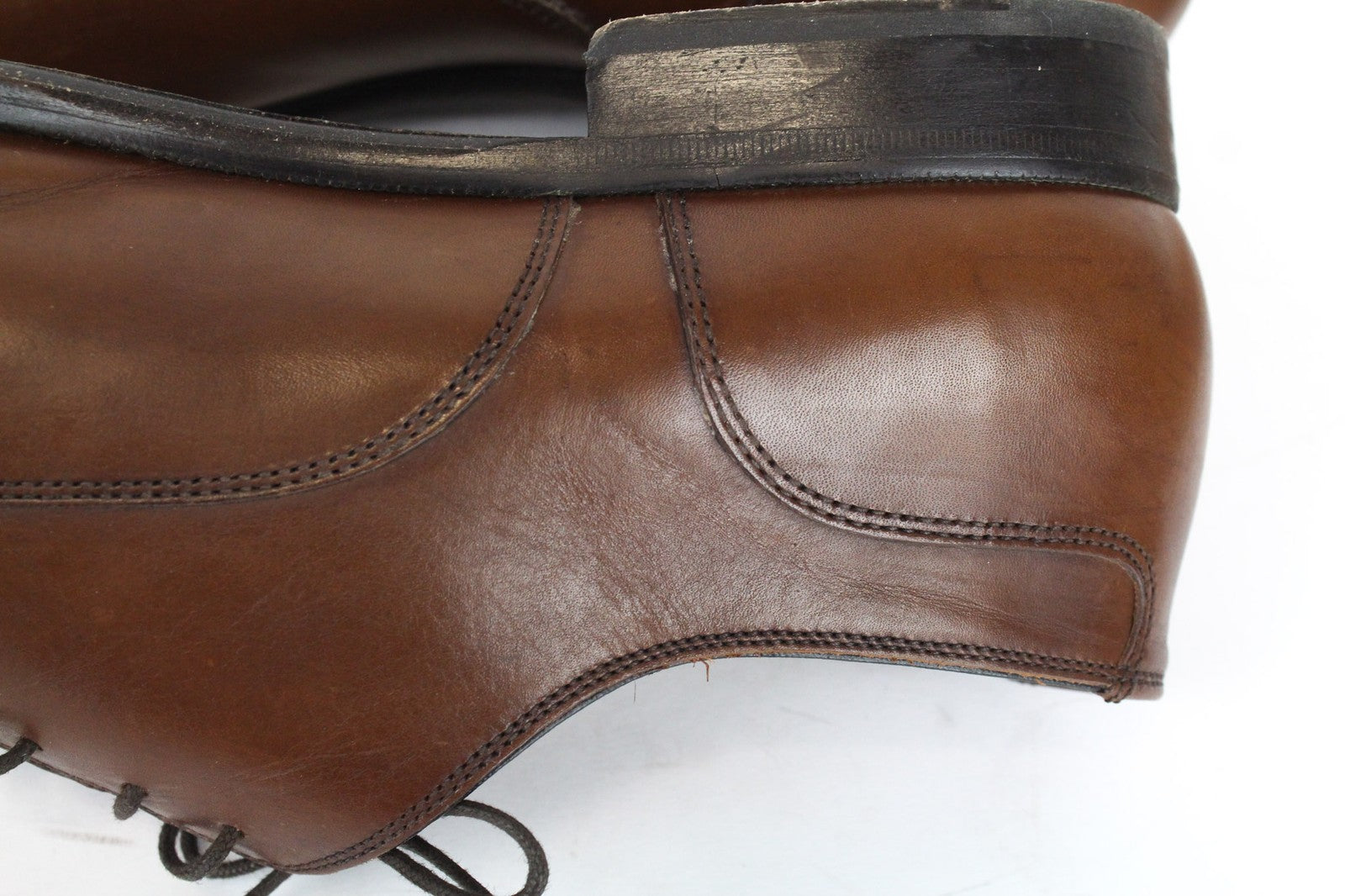 SUITSUPPLY Men Formal Shoes EU46 Brown Genuine Leaher Classic Laced Low-Top