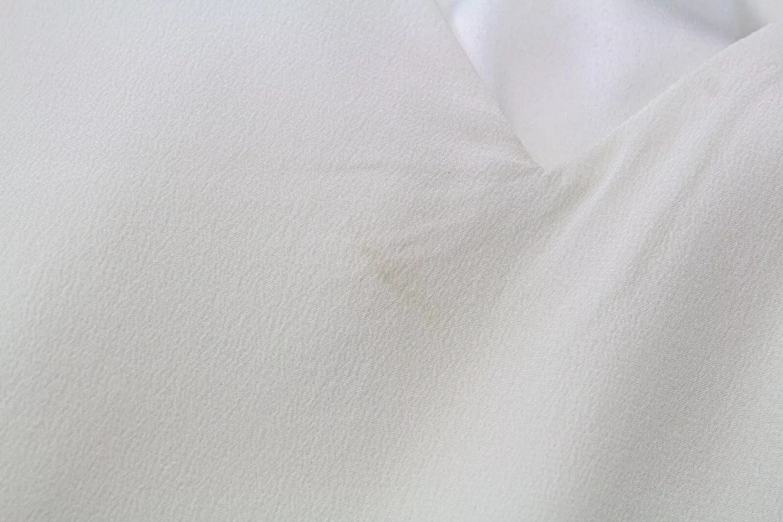 SUISTUDIO Rickie Women Top UK8 Off-White Pure Silk Lined Pull On V-Neck