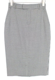 SUISTUDIO Edan Women Skirt EU34 XS Black White Houndstooth Pattern Formal
