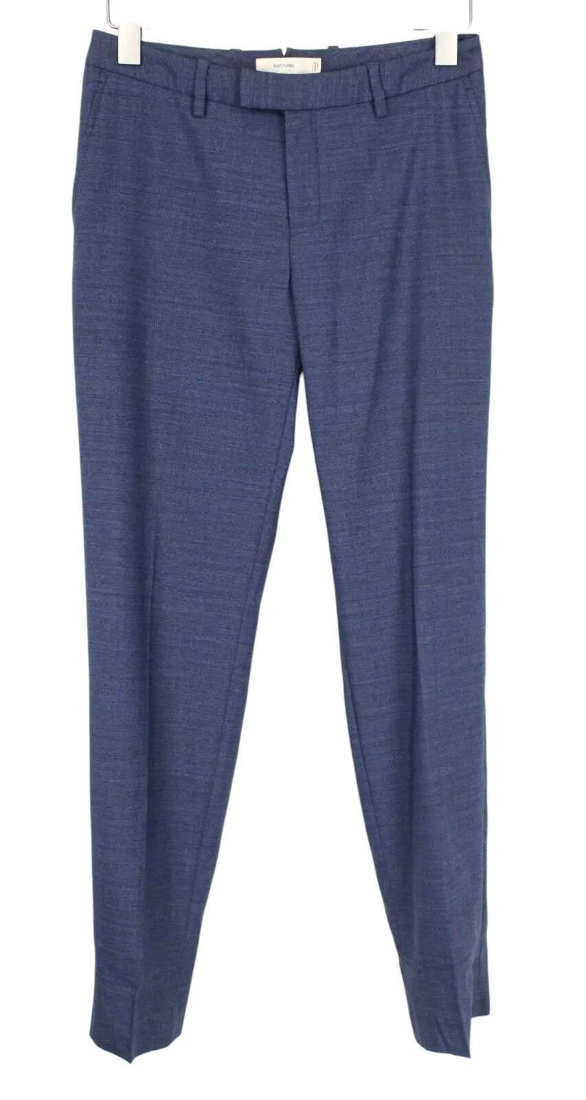 SUISTUDIO Robin Women Trousers UK8R W31 Blue Pleated Front Classic Formal