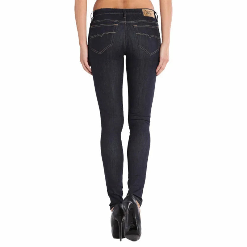 DIESEL Skinzee 0813C Women Jeans W24/L32 Girls Super Slim-Skinny Stretch Blue