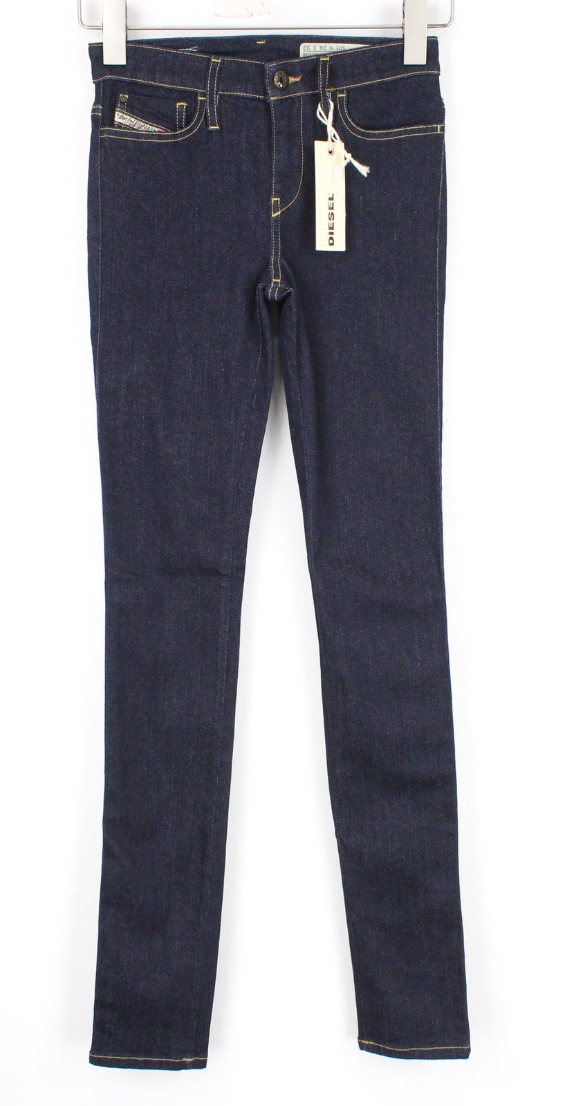 DIESEL Skinzee 0813C Women Jeans W24/L32 Girls Super Slim-Skinny Stretch Blue