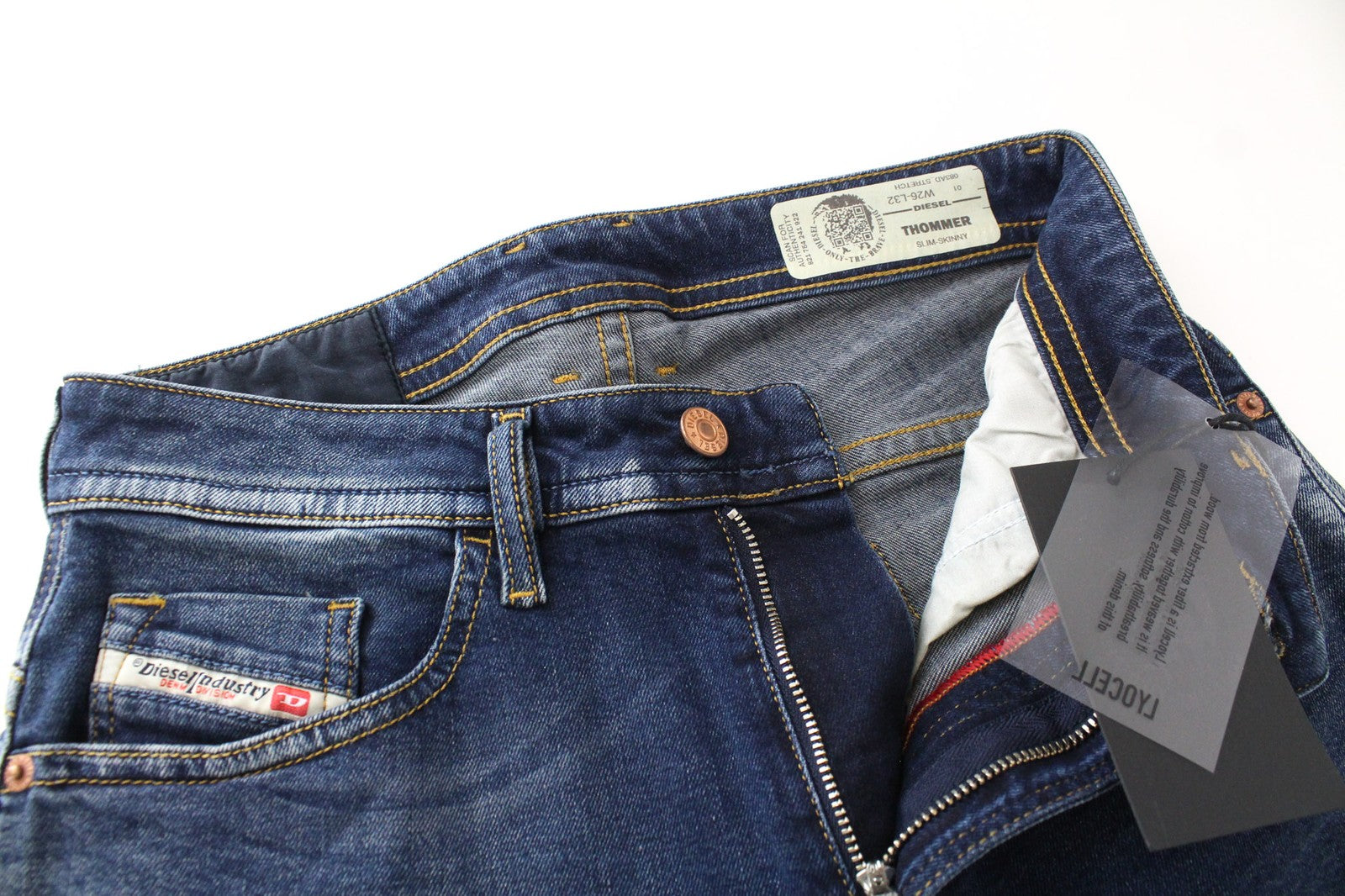 DIESEL Thommer 083AD Men Jeans W26/L32 Boys Slim-Skinny Cotton Stretch Blue