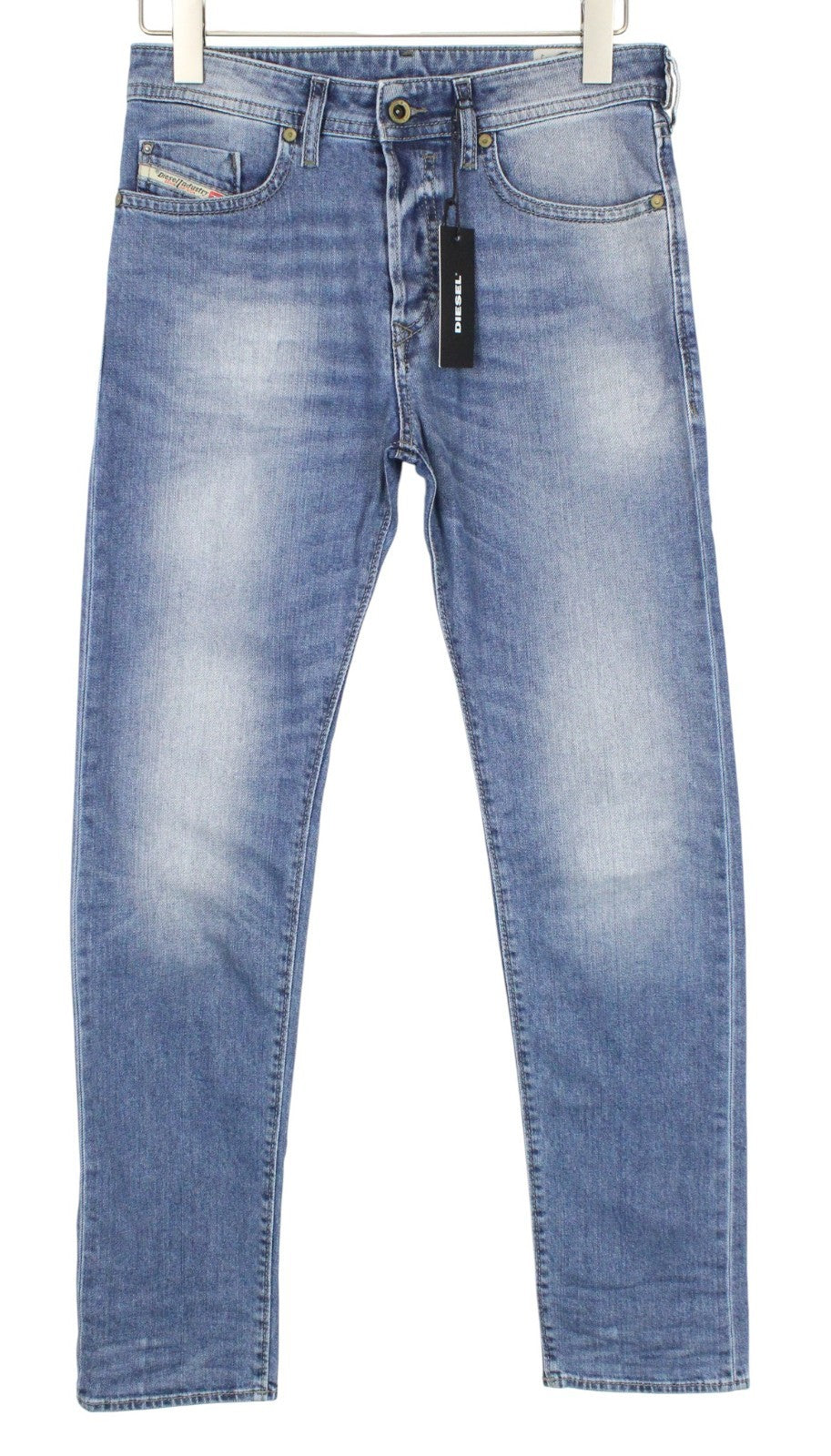 DIESEL Buster 0842H Men Jeans W28/L32 Slim Tapered Fit Cotton Stretch Blue