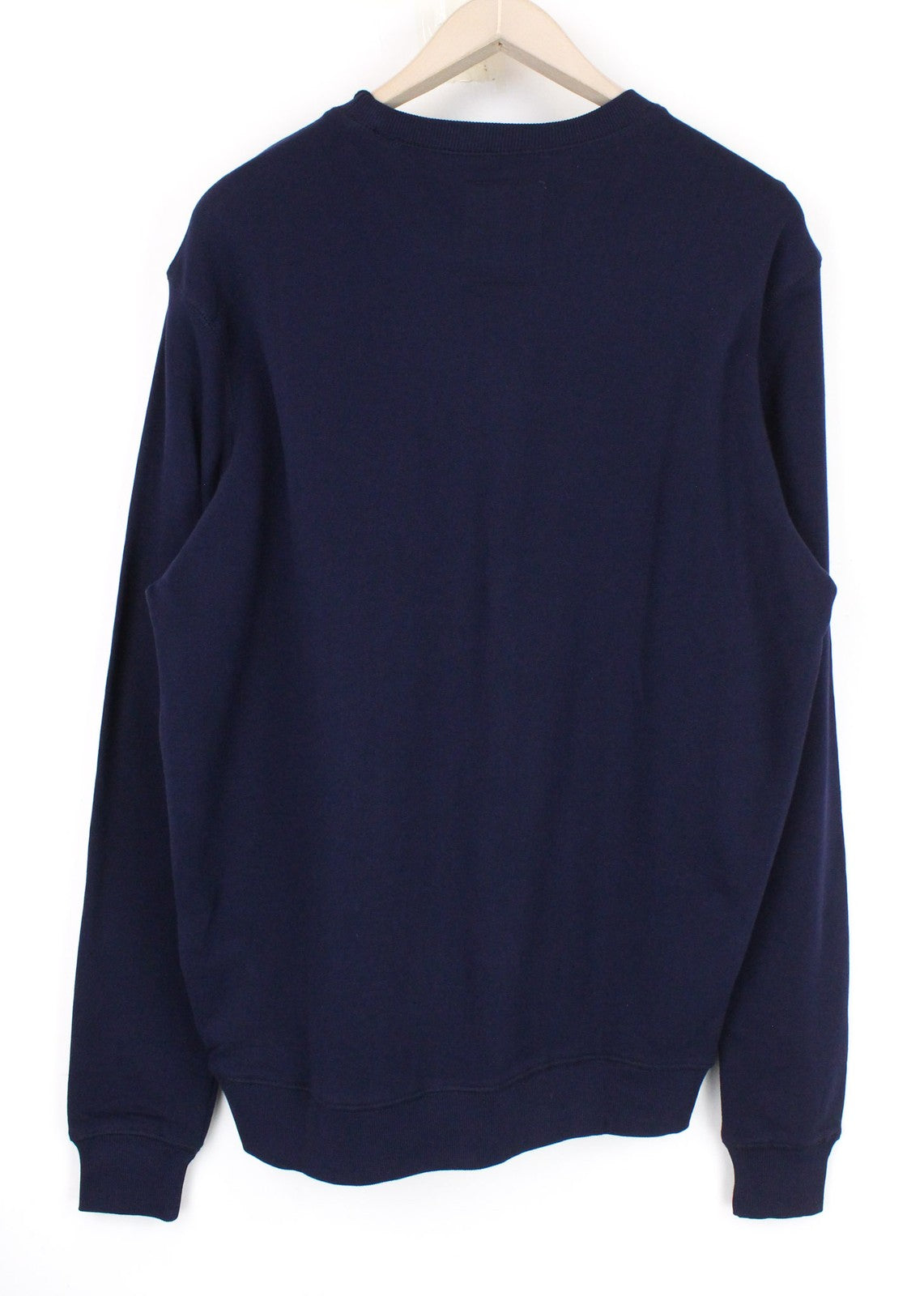 DIESEL S-Joe Men Sweatshirt L Blue Logo Long Sleeved Pull On Pure Cotton