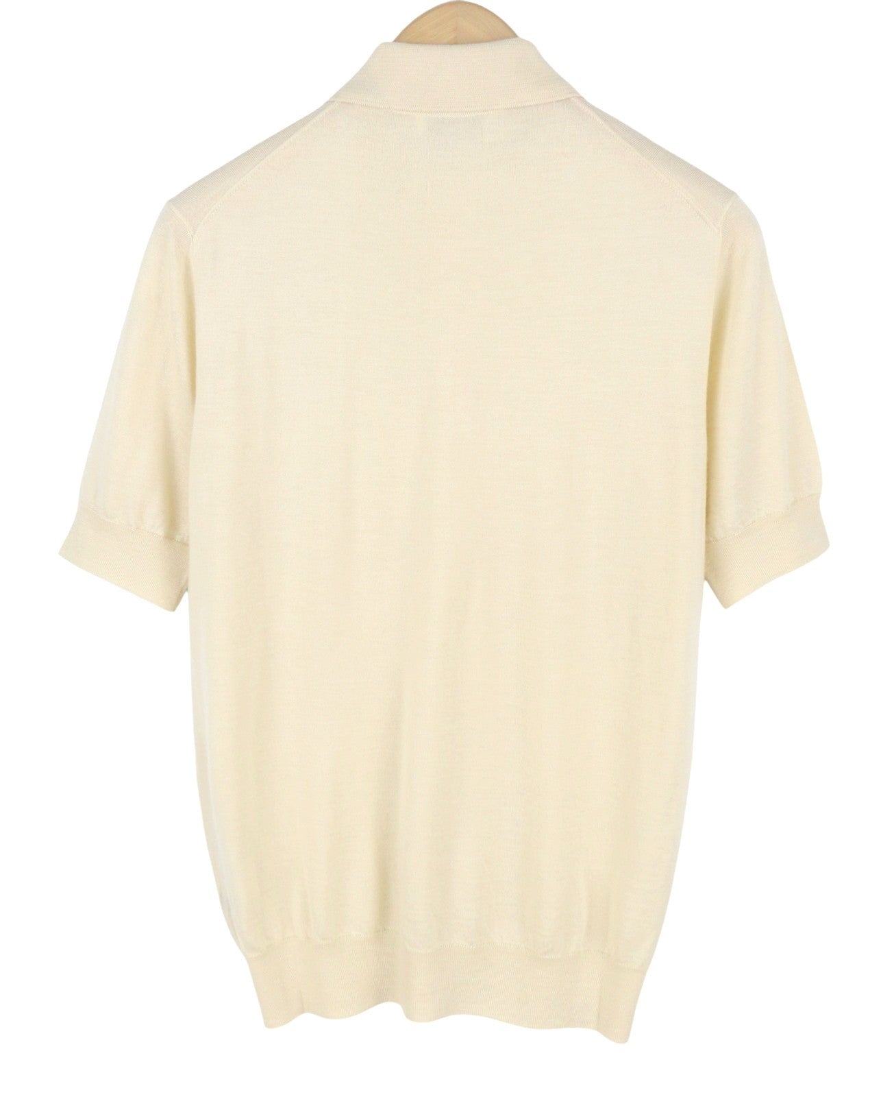 FILIPPO DE LAURENTIIS Men Polos M Beige Cashmere Silk Short Sleeved