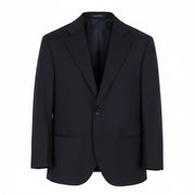 SUITSUPPLY La Spalla Men Blazer UK42S Dark Blue Wool Pinstriped Notch Lapel