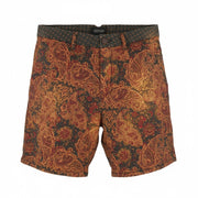 SCOTCH & SODA Men Shorts W33 Paisley Pattern Garment Dyed Faded Chino