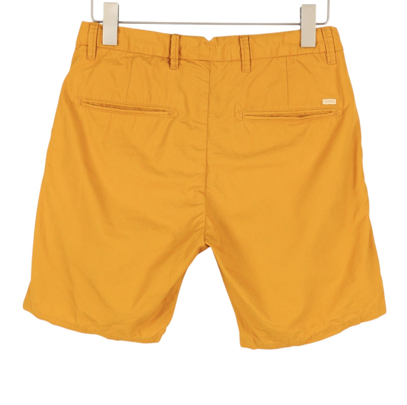 SCOTCH & SODA Men Shorts W36 Orange Mustard Cotton Zip Fly Chino