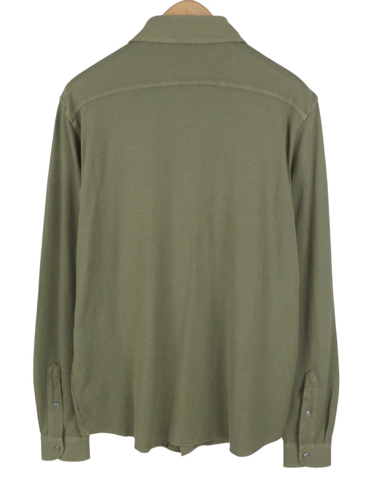 FILIPPO DE LAURENTIIS Men Shirt IT54 XL Green Cotton Cutaway Button-Up
