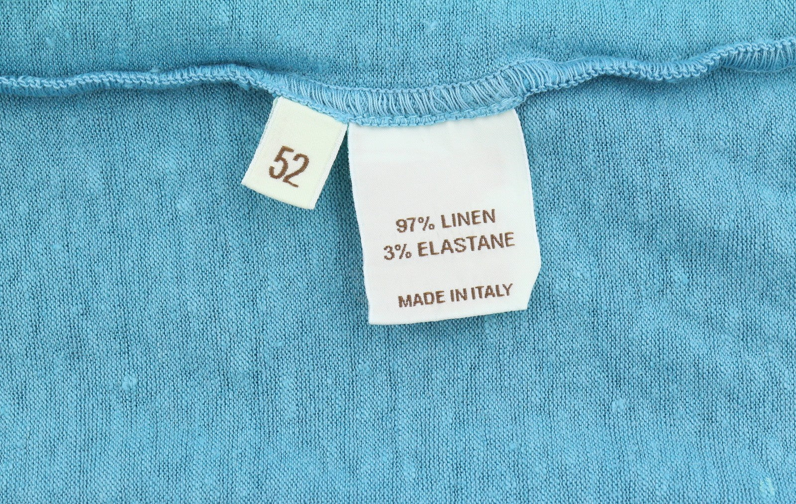 FILIPPO DE LAURENTIIS Skipper Men Polos IT52 L Blue Linen Blend Short Sleeved