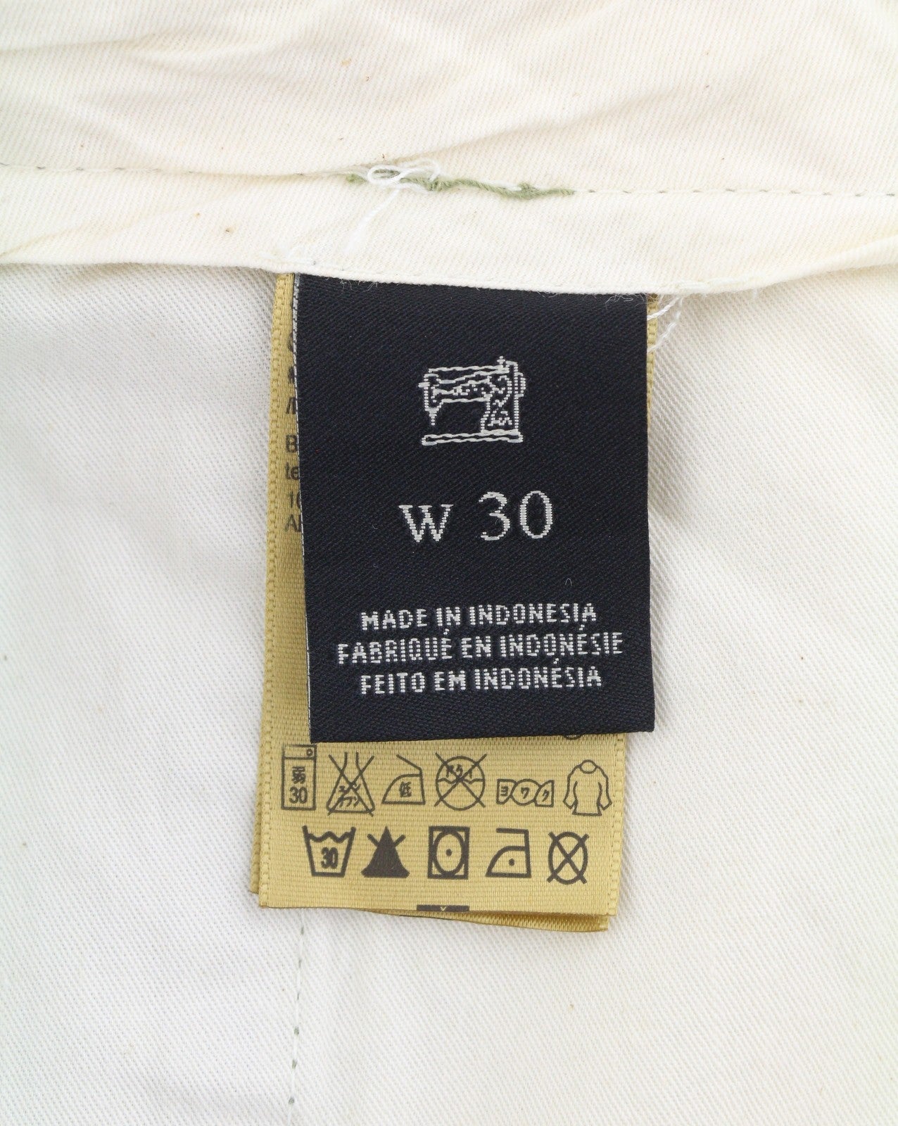 SCOTCH & SODA Men Shorts W30 Green Patterned Faded Cotton Zip Fly Chino