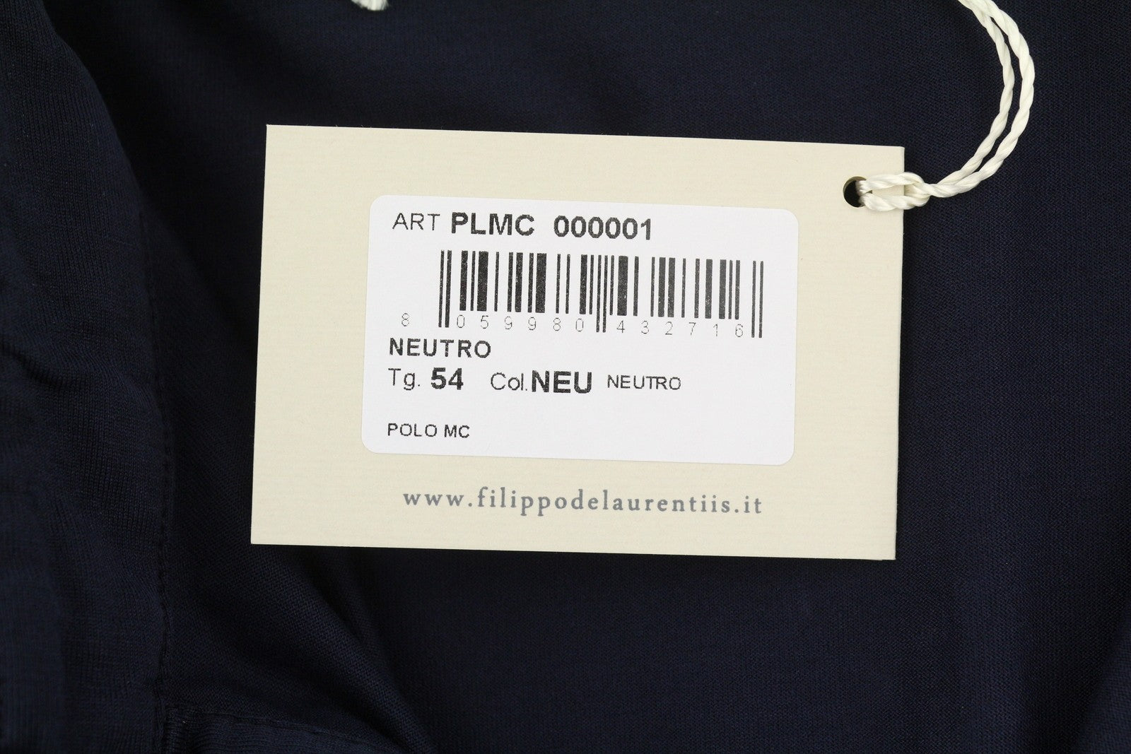 FILIPPO DE LAURENTIIS Men Polos IT54 XL Blue Cotton Half Button Short Sleeve