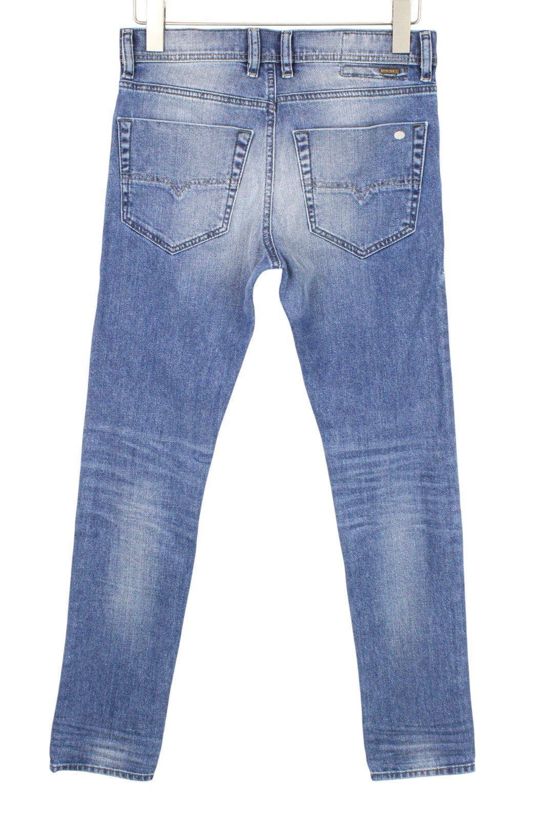DIESEL Tepphar 0842H Men Jeans W27/L32 Blue Stretch Slim Carrot Fit Buttoned