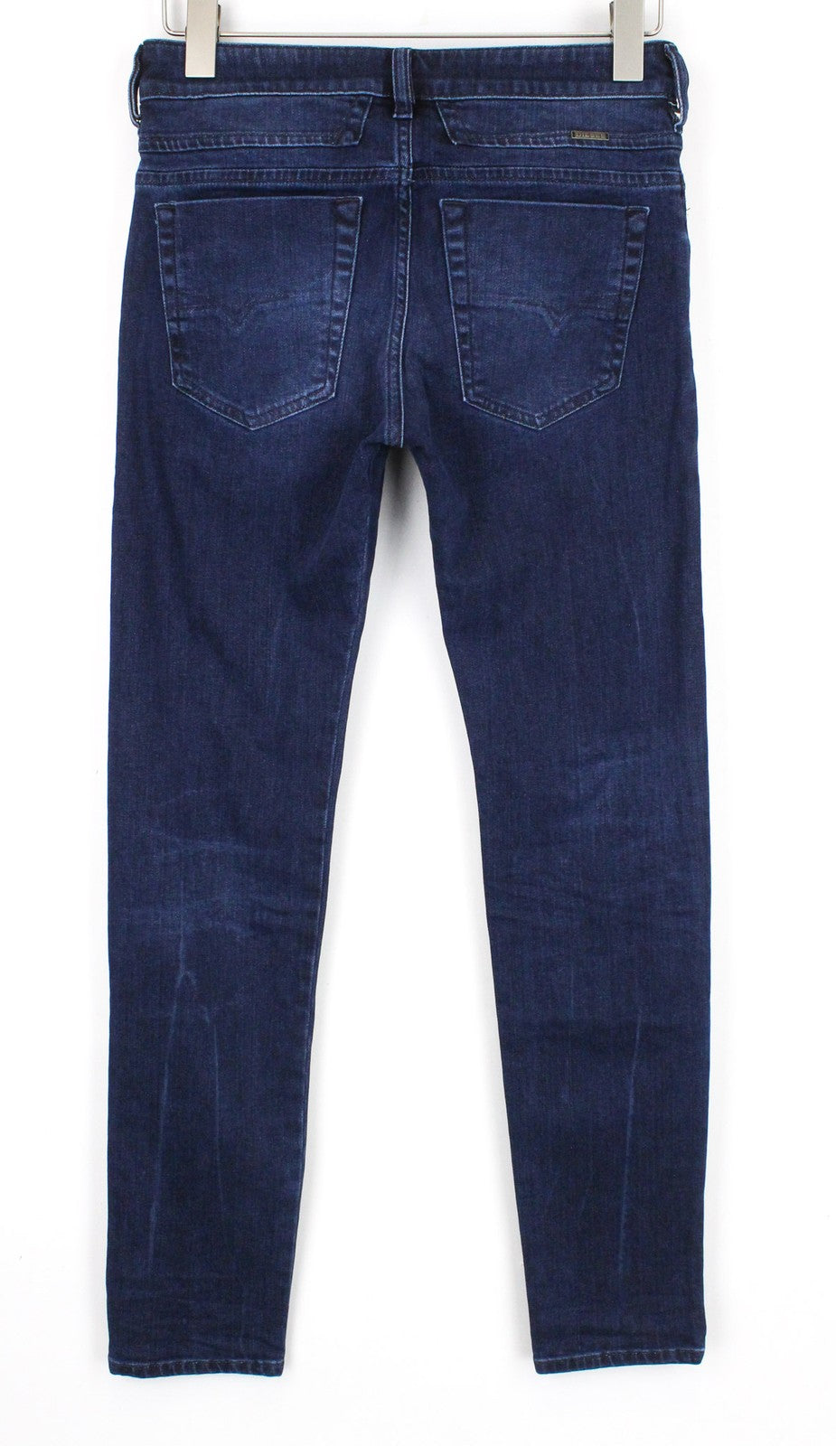 DIESEL D-Bazer 083AT Men Jeans W26/L32 Dark Blue Stretch Tapered Fit Buttoned
