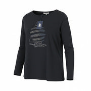 MARINA YACHTING Men T-Shirt S Black Crew Neck Logo Pull On Pure Cotton Classic