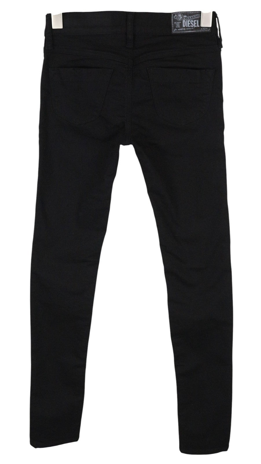 DIESEL Livier R608A Women Jeans W25 Black Super Slim Stretch Jegging Low Waist