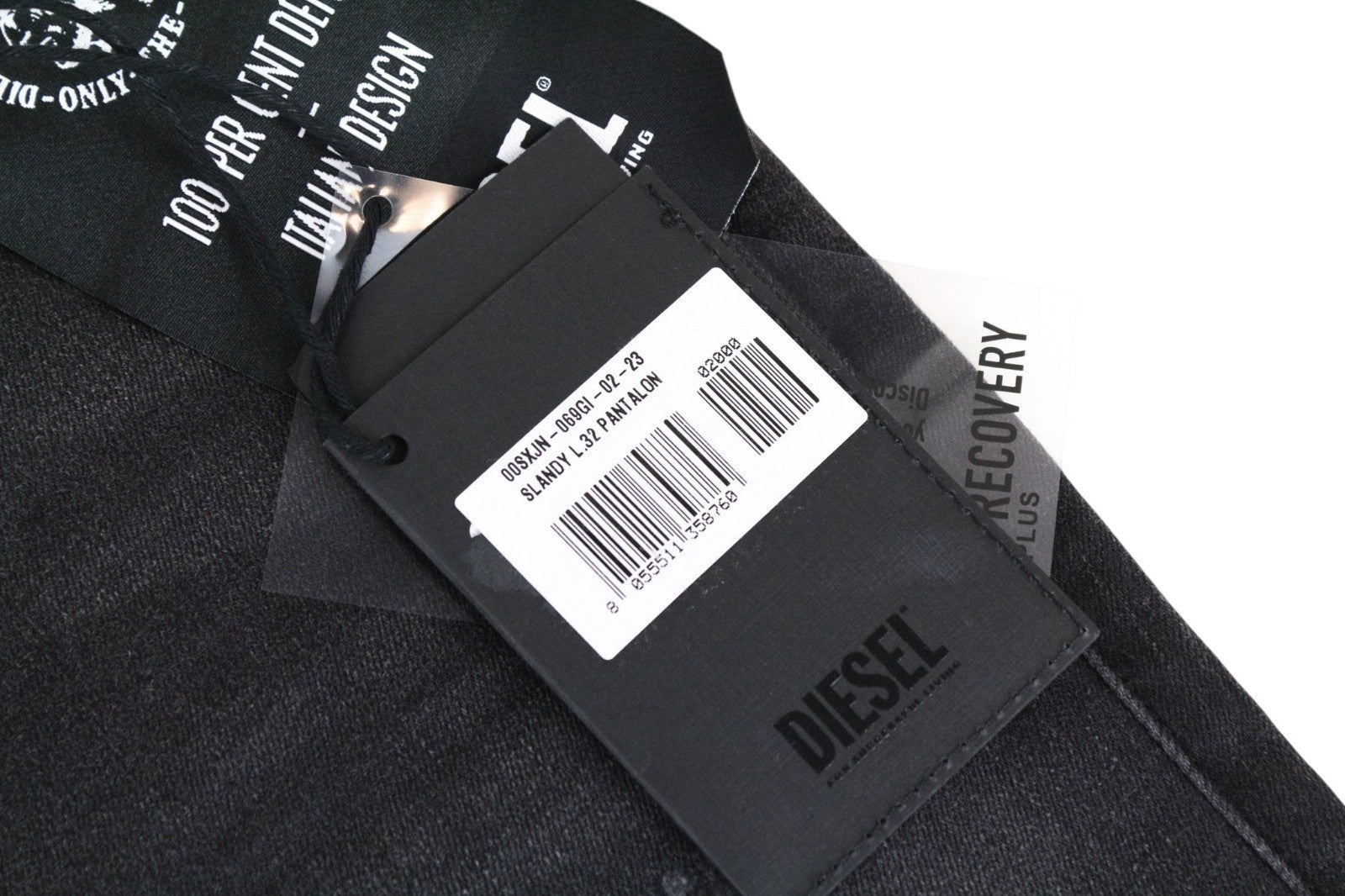 DIESEL Slandy 069GI Women Jeans W23/L32 Grey Super Slim Skinny Distress Stretch