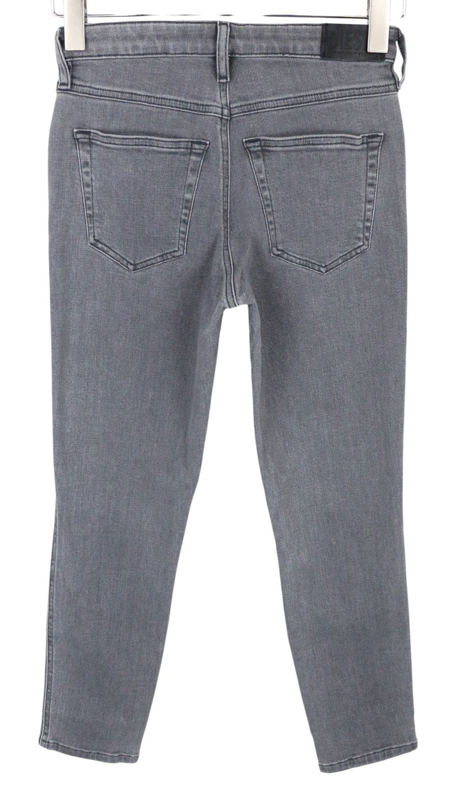 DIESEL Babhila 0890S Women Jeans W24/L30 Grey Slim Skinny Fit Stretch Buttoned