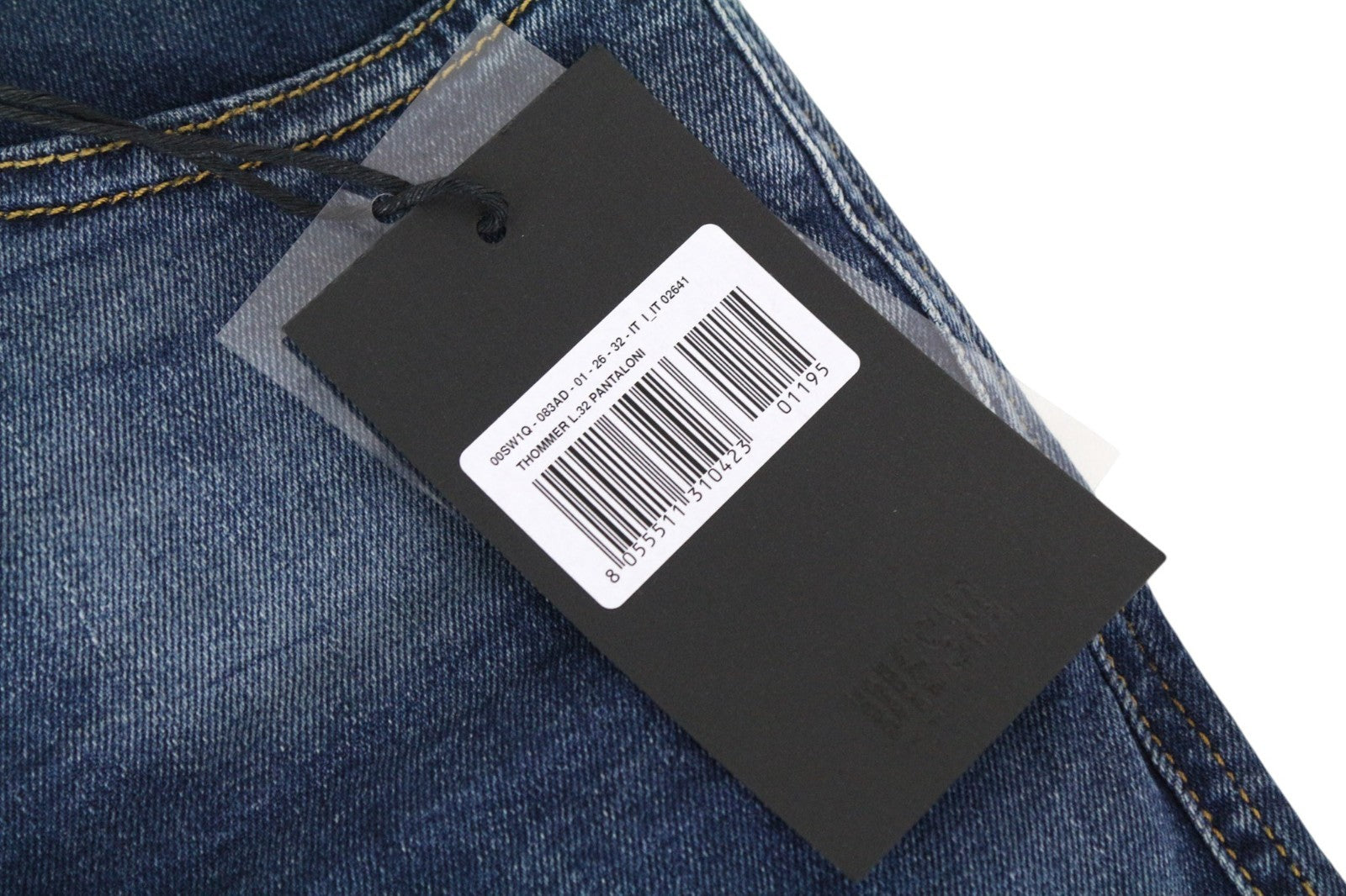 DIESEL Thommer 083AD Men Jeans W29/L32 Mid Blue Slim Skinny Fit Stretch Zip-Fly