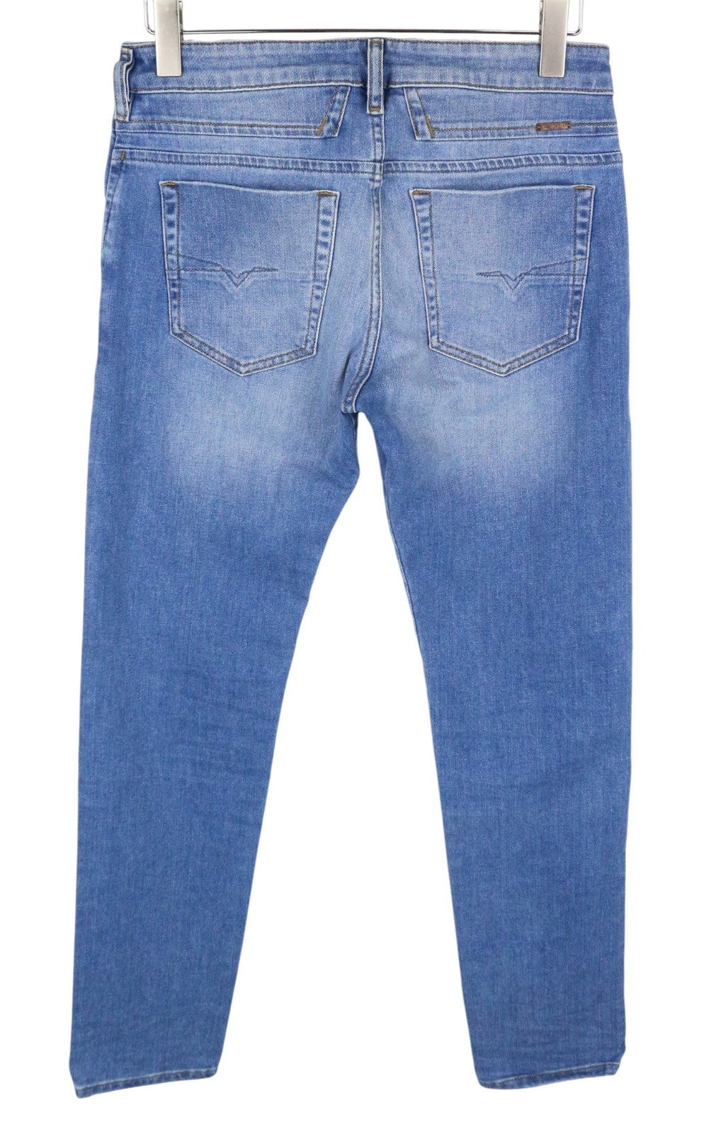 DIESEL D-Bazer 087AQ Men Jeans W29/L32 Mid Blue Tapered Fit Stretch Buttoned