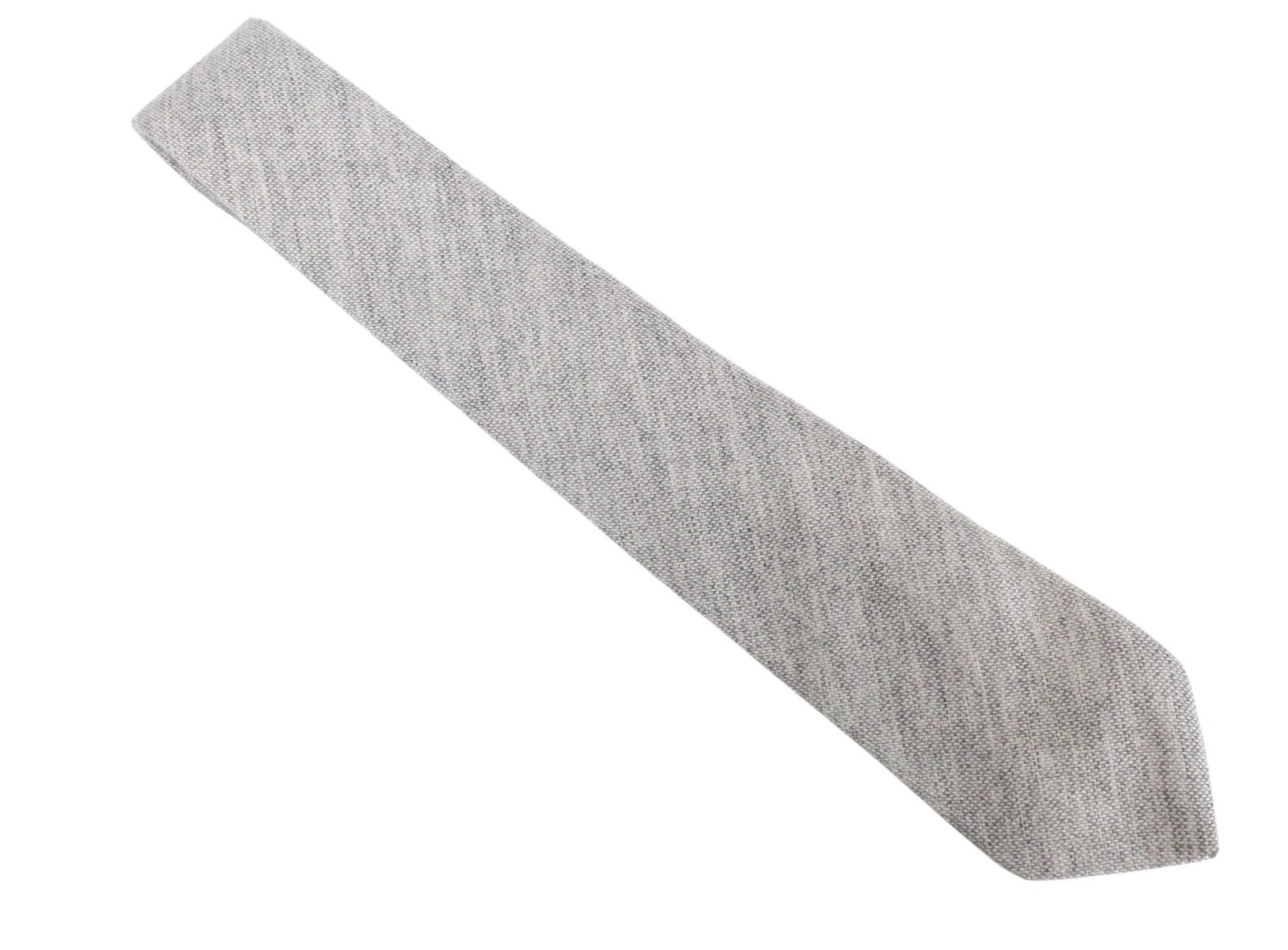 SUITSUPPLY Men Tie 150 x 8 cm Grey Wool Silk Pointed-End Classic Formal