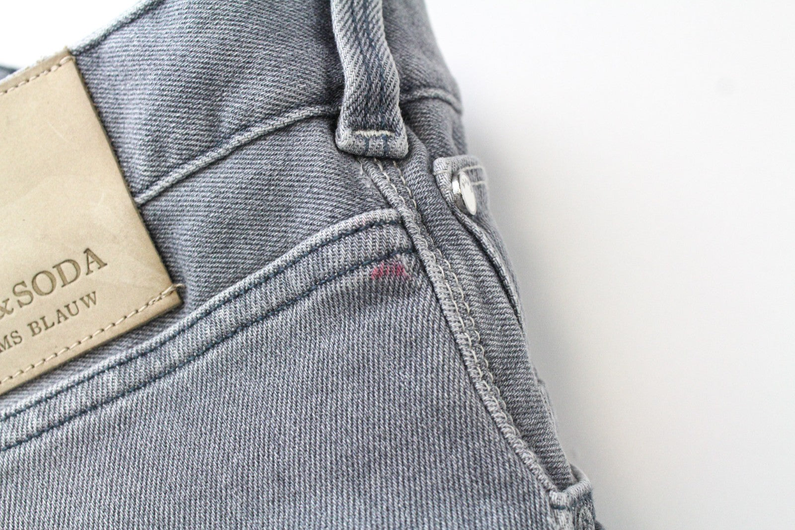 SCOTCH & SODA Dart Men Jeans W32/L32 Super Skinny Distressed Grey Washed