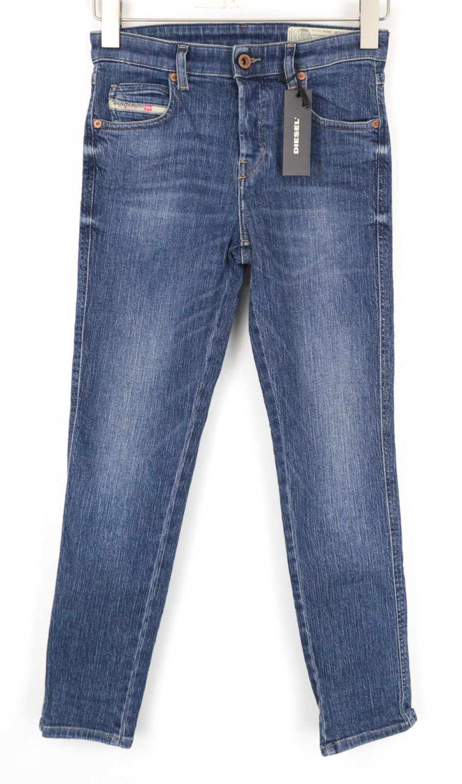 DIESEL Babhila 089AH Women Jeans W32/L30 Slim-Skinny Washed Blue Cotton Stretch