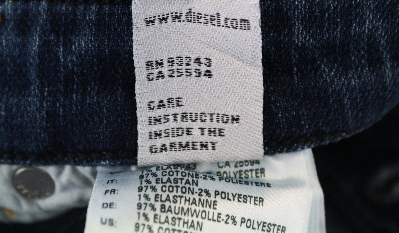 DIESEL Babhila 089AH Women Jeans W32/L30 Slim-Skinny Washed Blue Cotton Stretch