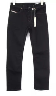 DIESEL Waykee 0886Z Men Jeans W27/L32 Boys Straight Black Cotton Stretch