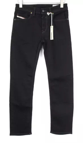 DIESEL Waykee 0886Z Men Jeans W27/L32 Boys Straight Black Cotton Stretch