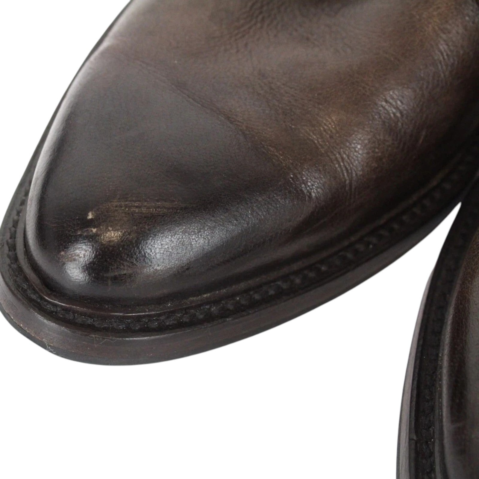 SUITSUPPLY Men Formal Shoes EU42 Brown Genuine Leather Laced High-Top UK8