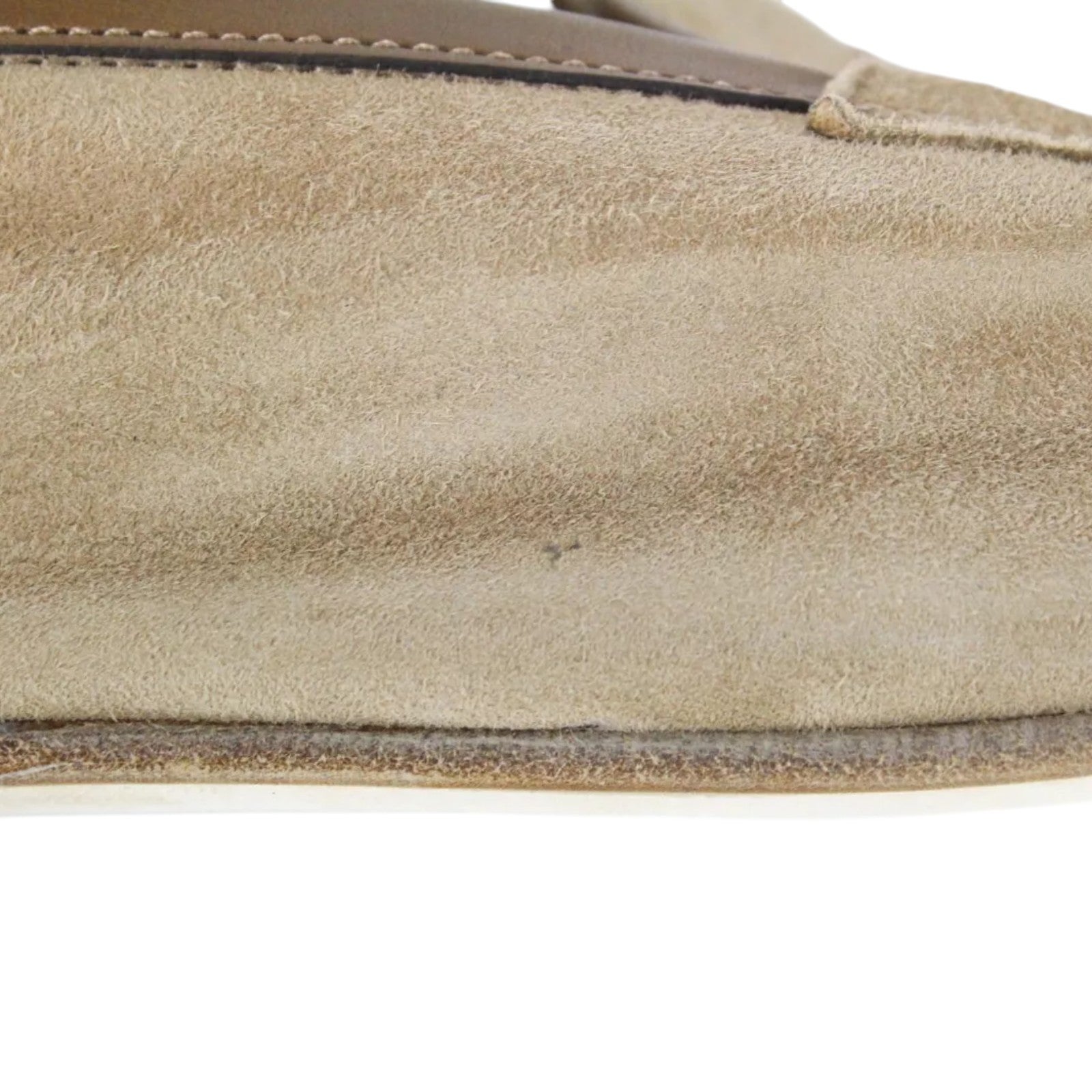 SUITSUPPLY Men Formal Shoes EU43 Light Brown Suede Slip On Loafers UK9