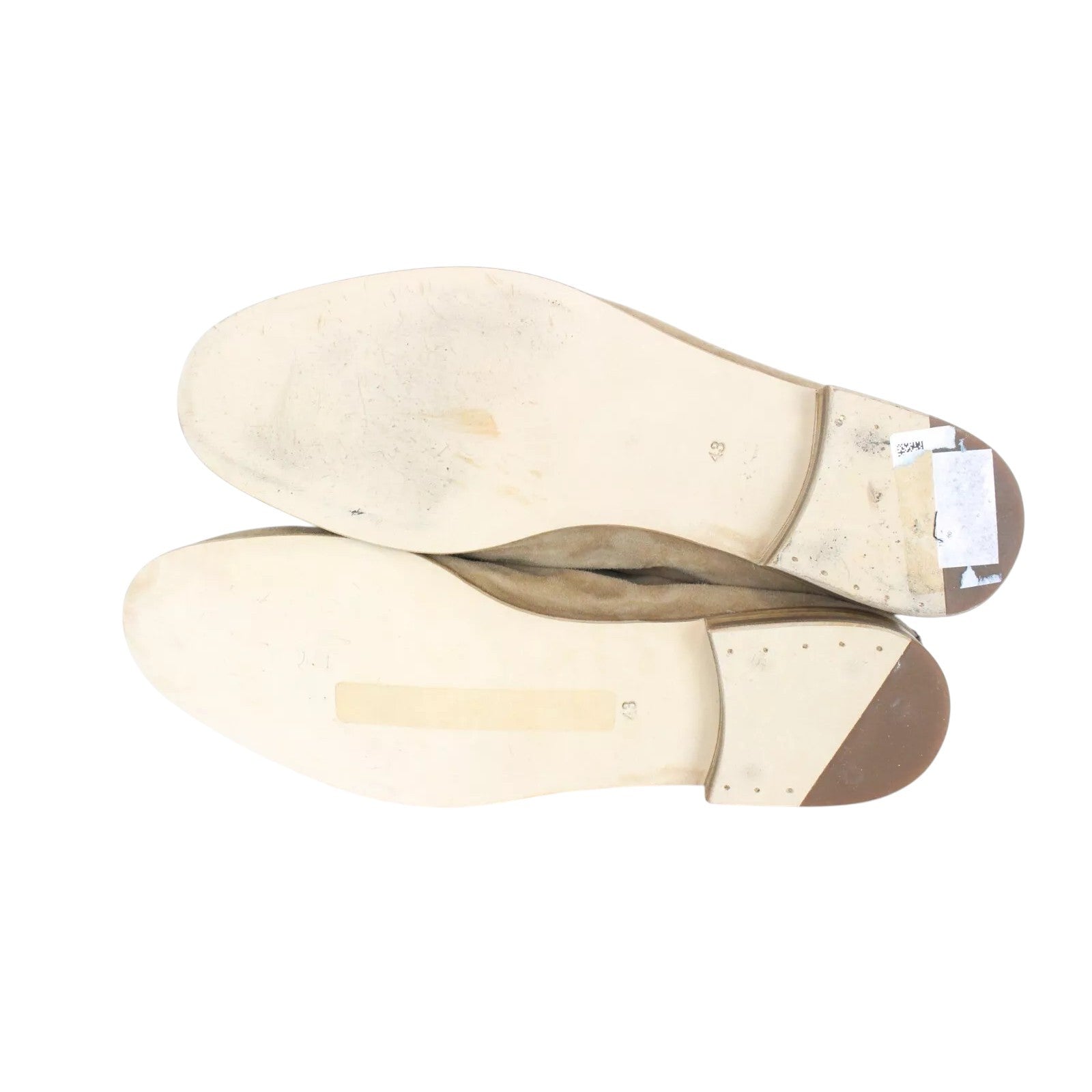 SUITSUPPLY Men Formal Shoes EU43 Light Brown Suede Slip On Loafers UK9