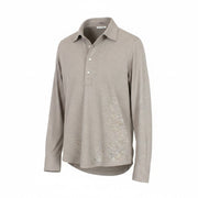 SUITSUPPLY Men Shirt ~S Extra Slim Cut Brown Melange Smart Casual Polo Classic