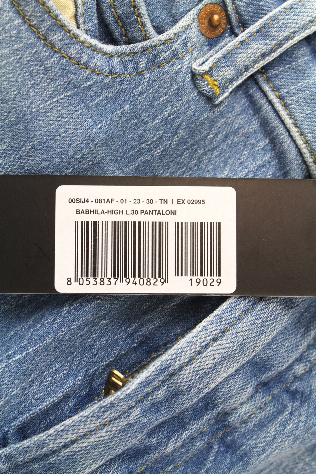 DIESEL Babhila-High 081AF Women Jeans W23/L30 Girls Slim Skinny Blue Stretch