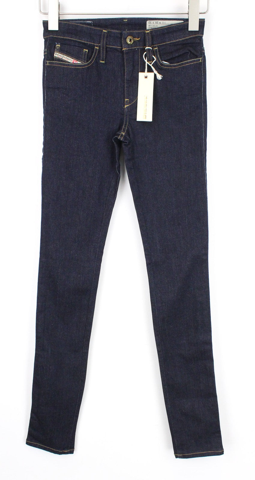 DIESEL Skinzee 0813C Women Jeans W25/L32 Super Slim Skinny Blue Cotton Stretch