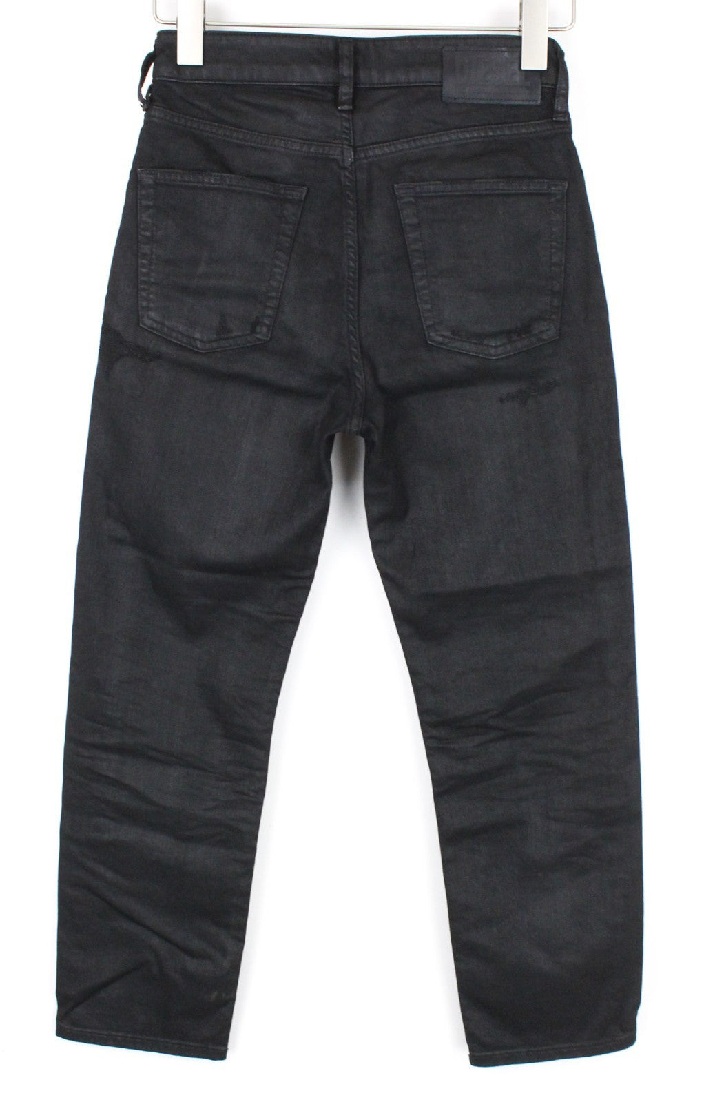 DIESEL Aryel 069JD Women Jeans W24/L32 Girls Black Straight Cotton Stretch Crop