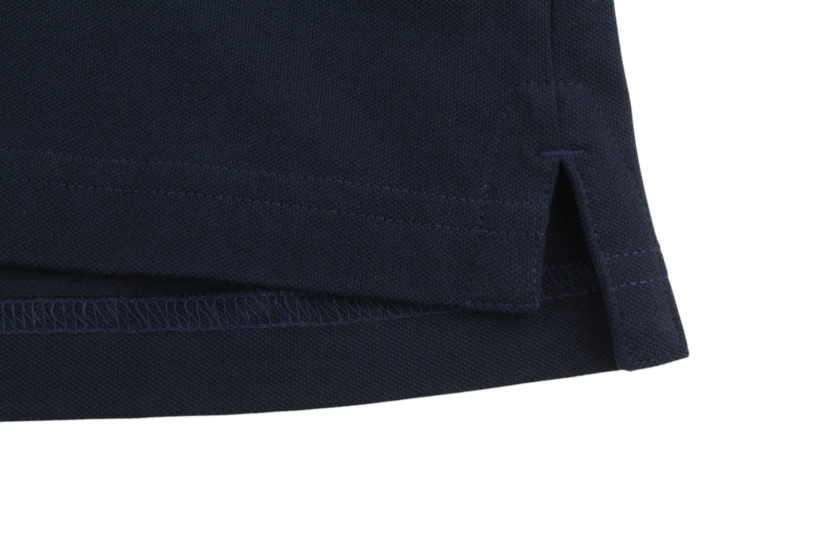 STATE OF ART Men Polos 3XL Dark Blue Half Button Neck Patch Pocket Short Sleeve